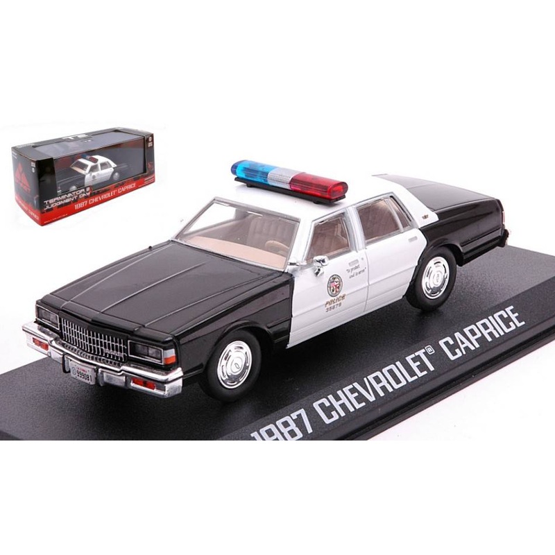 SCALE MODEL COMPATIBLE WITH CHEVROLET CAPRICE 1987 METROPOLITAN POLICE TERMINATOR 2 1991 1:43 GREENLIGHT GREEN86582