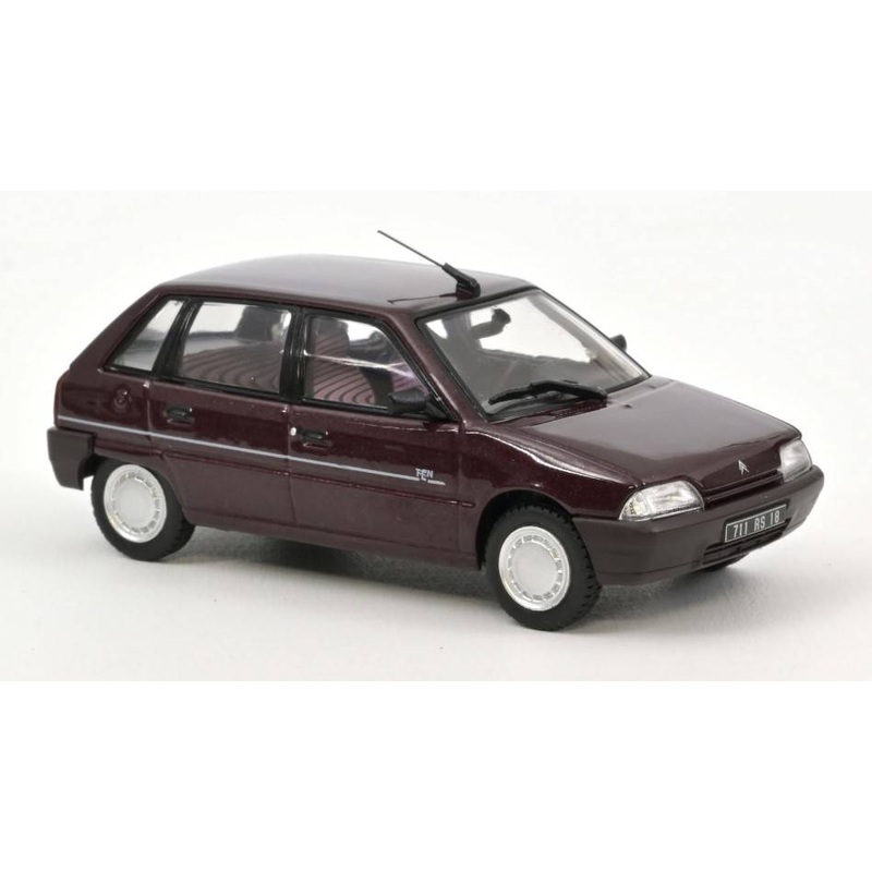 SCALE MODEL COMPATIBLE WITH CITROEN AX TEN 1992 OPERA RED 1:43 NOREV NV155163