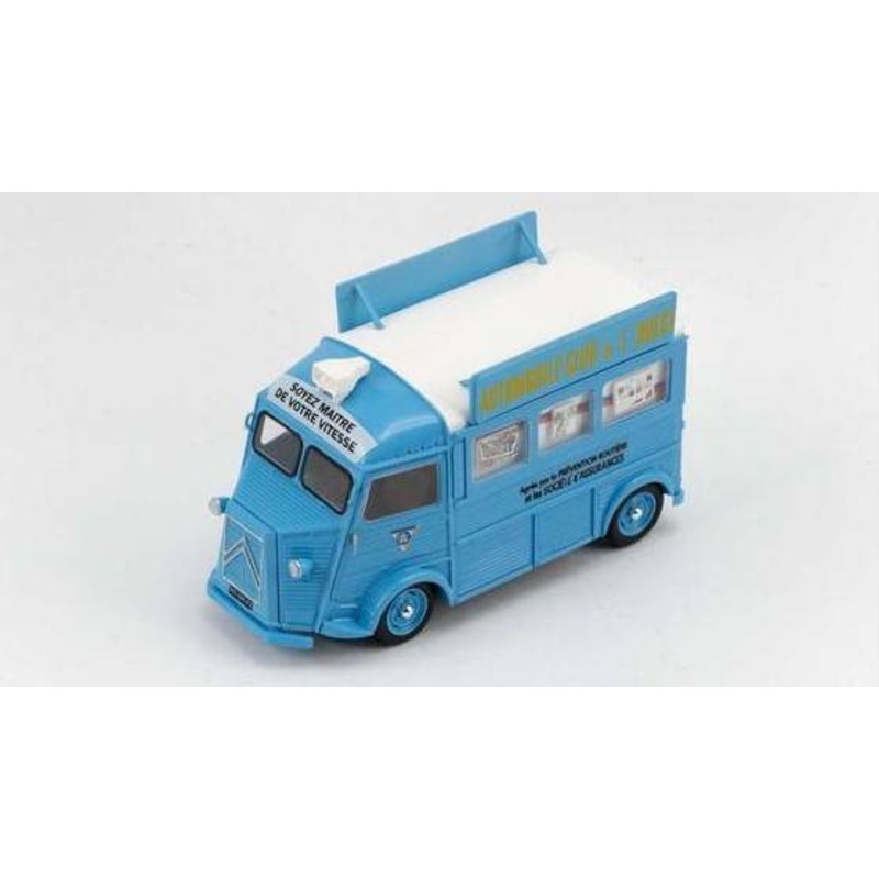 SCALE MODEL COMPATIBLE WITH CITROEN HY AUTOMOBILE CLUB DE L'OUEST 1958 LIGHT BLUE/WHITE 1:43 SPARK MODEL S8870