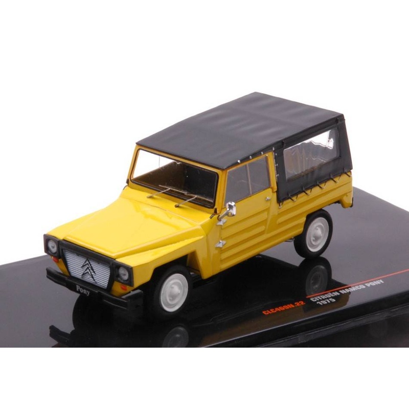 SCALE MODEL COMPATIBLE WITH CITROEN NAMCO PONY 1975 YELLOW 1:43 IXO MODEL CLC469