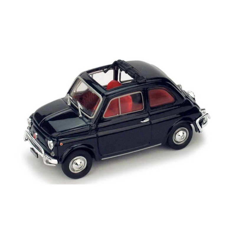 SCALE MODEL COMPATIBLE WITH FIAT 500 L 1968-72 OPEN DARK BLUE 1:43 BRUMM BM0464-08