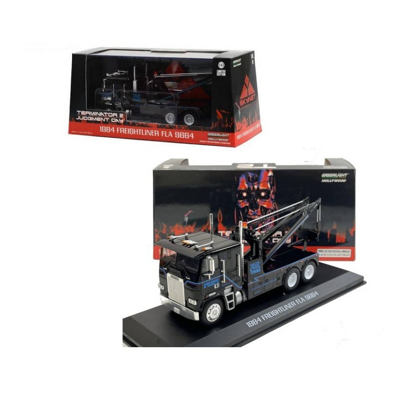 SCALE MODEL COMPATIBLE WITH FREIGHTLINER 1984 "TERMINATOR2 JUDGMENT DAY (1991)" 1:43 GREENLIGHT GREEN86627