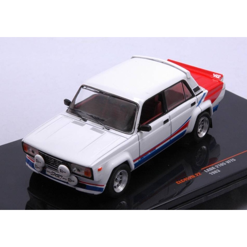 SCALE MODEL COMPATIBLE WITH LADA 2105 VFTS 1983 WHITE 1:43 IXO MODEL CLC452