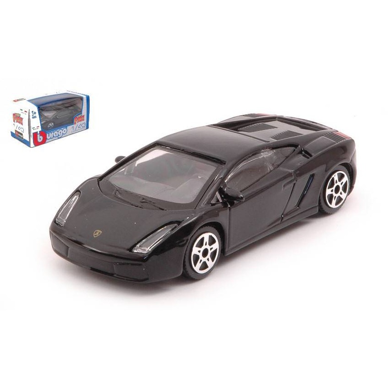 SCALE MODEL COMPATIBLE WITH LAMBORGHINI GALLARDO 2008 BLACK 1:43 BURAGO BU30101B