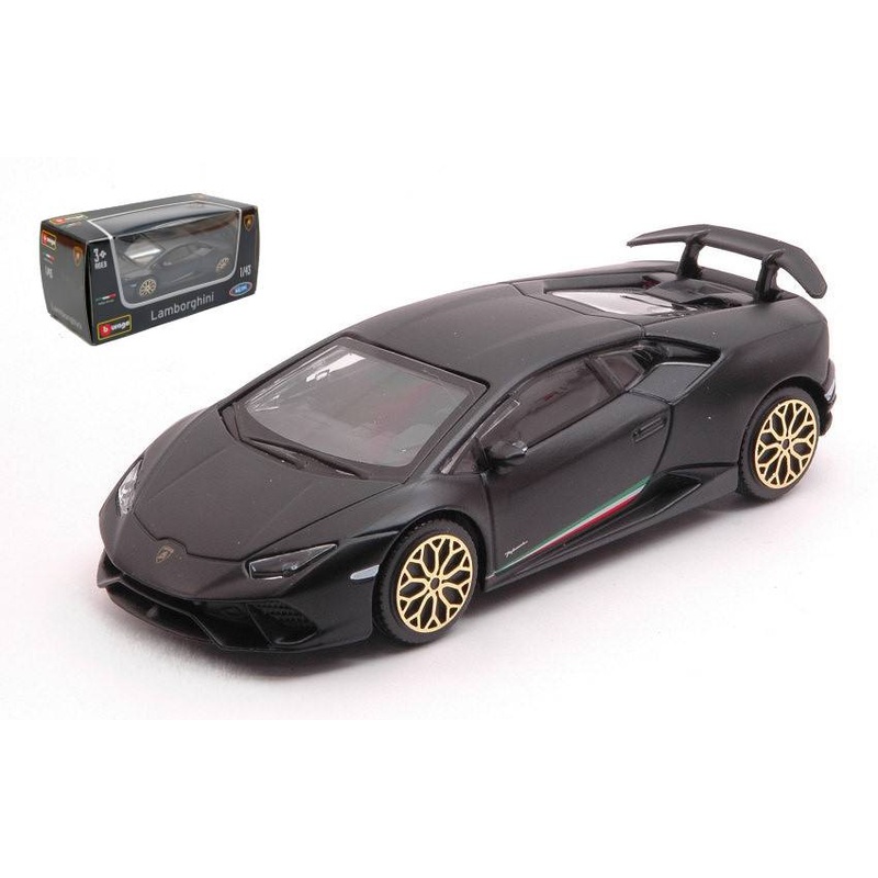 SCALE MODEL COMPATIBLE WITH LAMBORGHINI HURACAN PERFORMANTE MATT BLACK 1:43 BURAGO BU30397Z