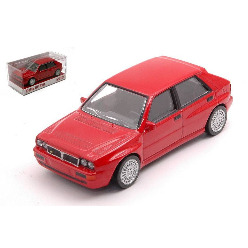SCALE MODEL COMPATIBLE WITH LANCIA DELTA EVO 2 1993 RED 1:43 NOREV NV780098