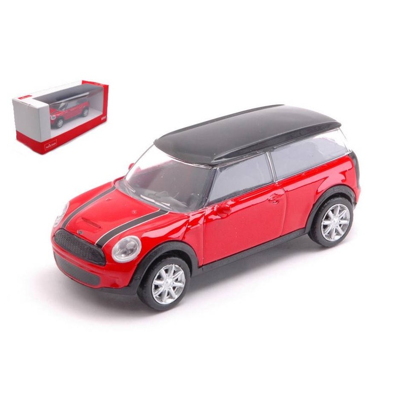 SCALE MODEL COMPATIBLE WITH MINI CLUBMAN RED 1:43 RASTAR RAT37300R MODEL