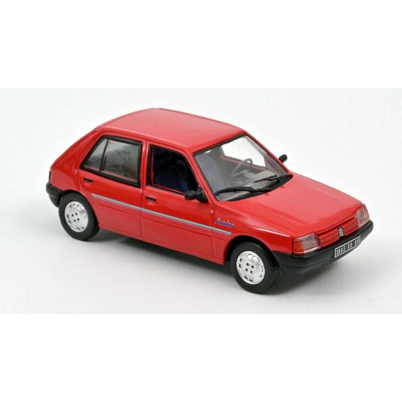 SCALE MODEL COMPATIBLE WITH PEUGEOT 205 JUNIOR 1988 RED 1:43 NOREV NV471731