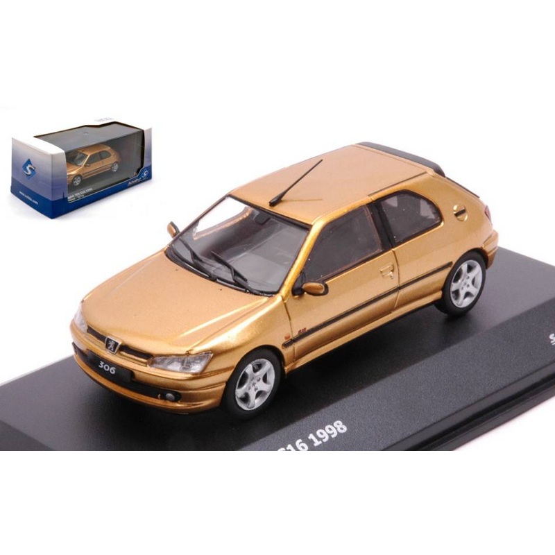 SCALE MODEL COMPATIBLE WITH PEUGEOT 306 S16 1994 GOLD METALLIC 1:43 SOLID SL4311402