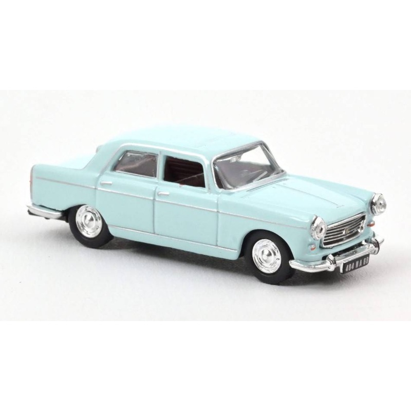 SCALE MODEL COMPATIBLE WITH PEUGEOT 404 1968 LIGHT GREEN 1:87 NOREV NV474448