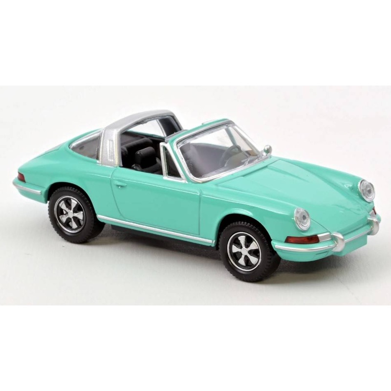 SCALE MODEL COMPATIBLE WITH PORSCHE 911 TARGA 1969 GREEN JET CAR 1:43 NOREV NV750043