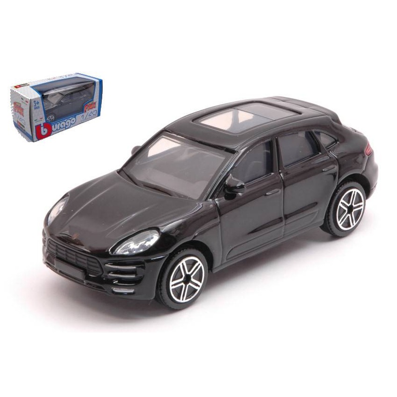SCALE MODEL COMPATIBLE WITH PORSCHE MACAN BLACK 1:43 BURAGO BU30299B