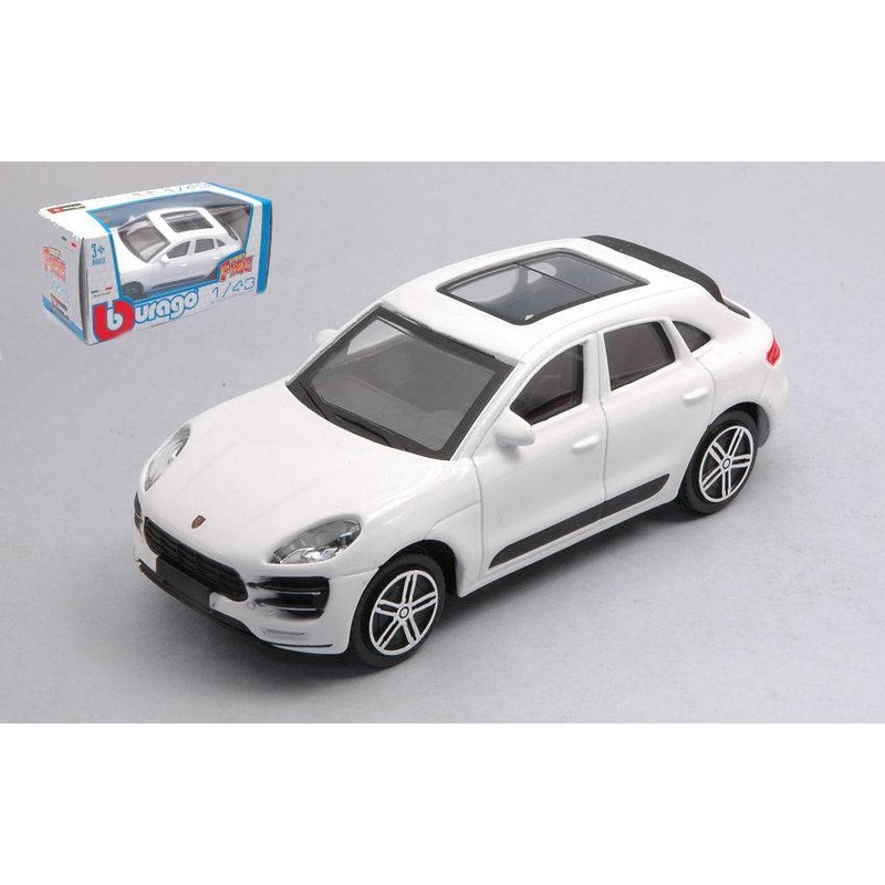SCALE MODEL COMPATIBLE WITH PORSCHE MACAN WHITE 1:43 BURAGO BU30299W
