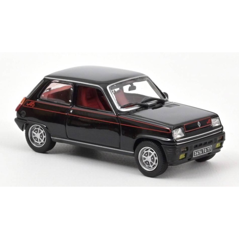 SCALE MODEL COMPATIBLE WITH RENAULT 5 ALPINE 1977 BLACK 1:43 NOREV NV510532