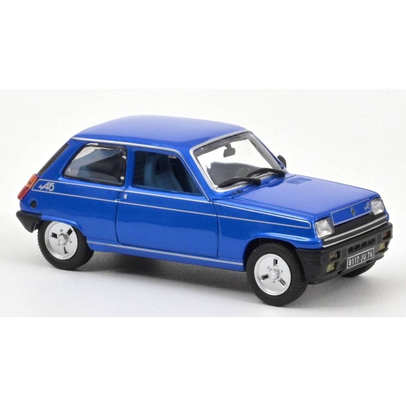 SCALE MODEL COMPATIBLE WITH RENAULT 5 ALPINE 1977 BLUE 1:43 NOREV NV510512