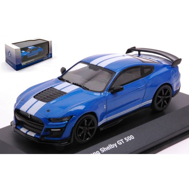 SCALE MODEL COMPATIBLE WITH SHELBY MUSTANG GT 500 2020 BLUE 1:43 SOLID SL4311501