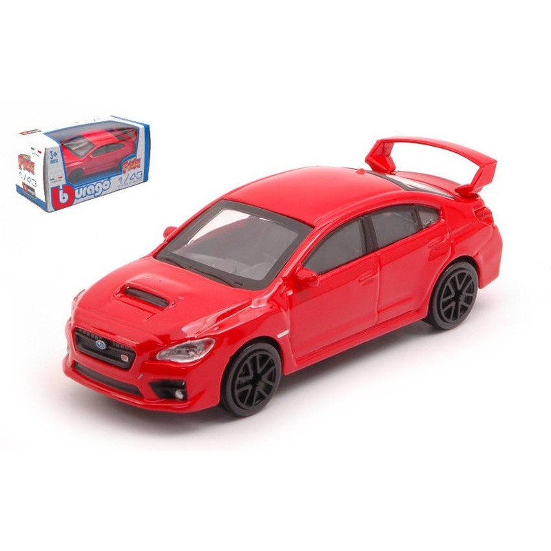 SCALE MODEL COMPATIBLE WITH SUBARU WRX STI 2017 RED 1:43 BURAGO BU30393R