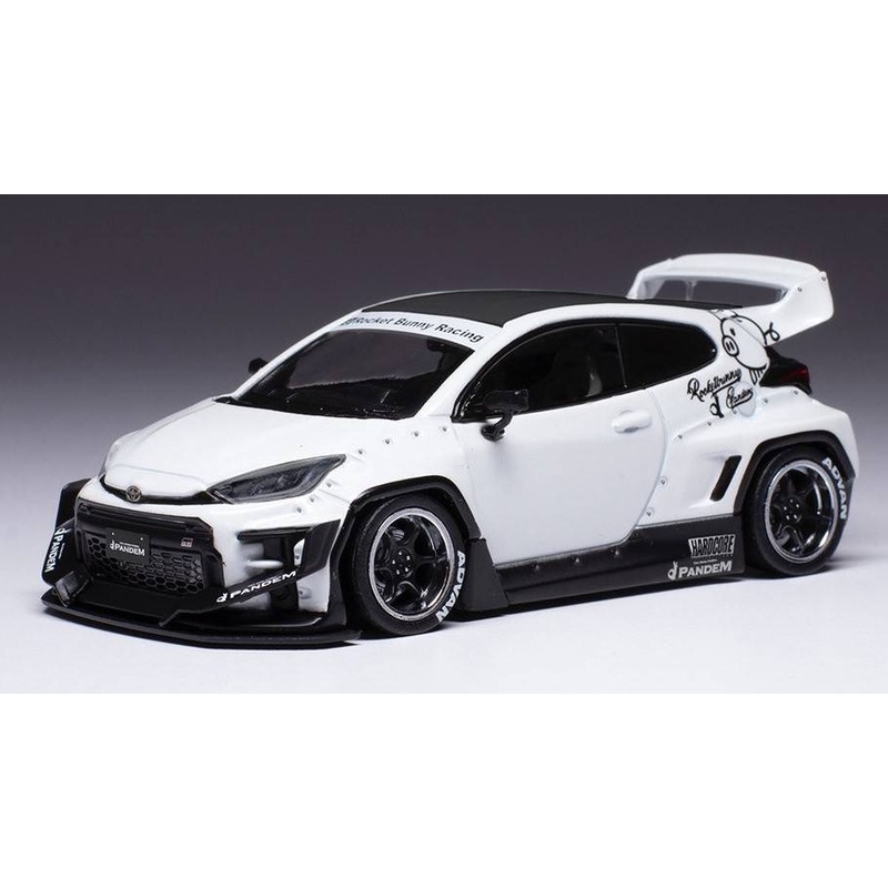 SCALE MODEL COMPATIBLE WITH TOYOTA YARIS/PANDEM WHITE 1:43 IXO MODEL MOC327