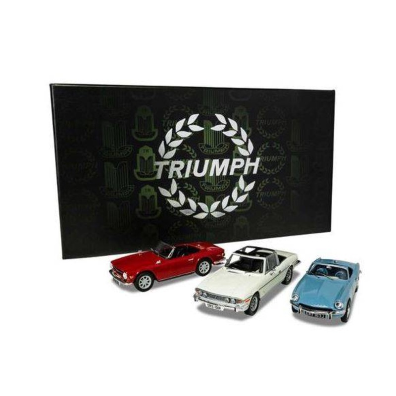 SCALE MODEL COMPATIBLE WITH TRIUMPH TOPLESS COLLECTION 3 pieces 1:43 VANGUARDS TC00005