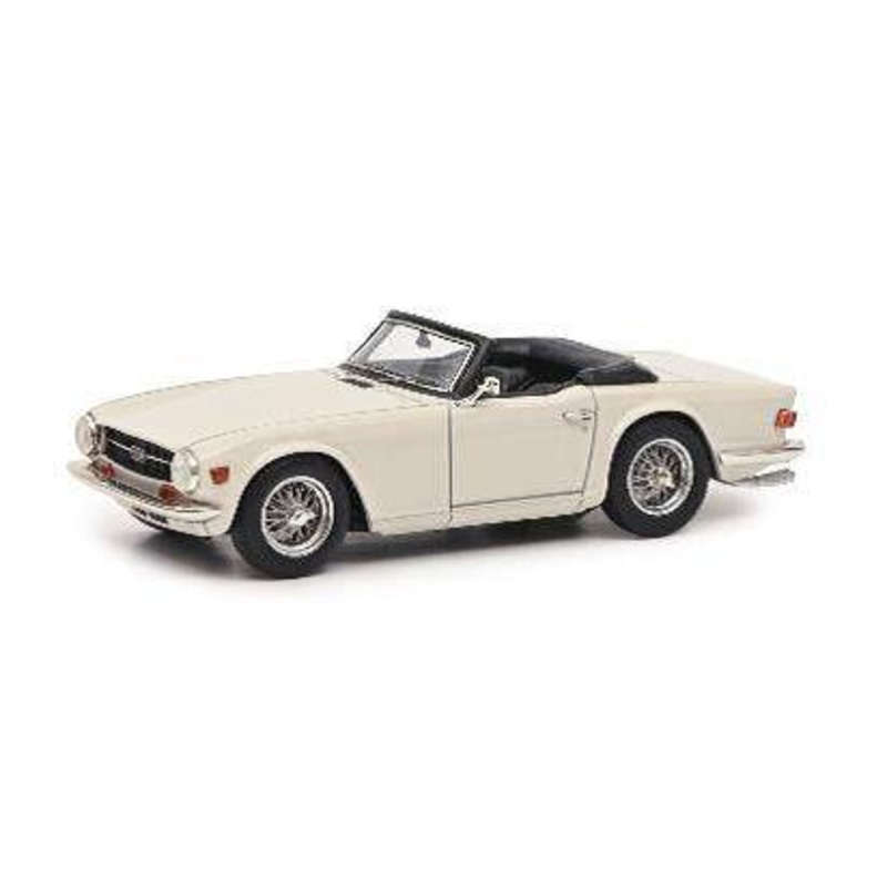 SCALE MODEL COMPATIBLE WITH TRIUMPH TR6 WHITE OPEN 1:43 SCHUCO SH9151