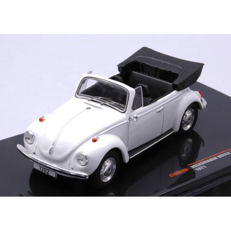 SCALE MODEL COMPATIBLE WITH VW BEETLE 1302 LS 1971 CABRIO WHITE 1:43 IXO MODEL CLC428