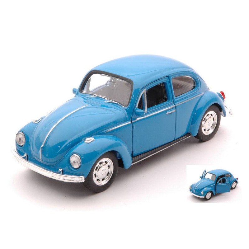 SCALE MODEL COMPATIBLE WITH VW BEETLE BLUE 11 cm WELLY WE42343WBL MODEL