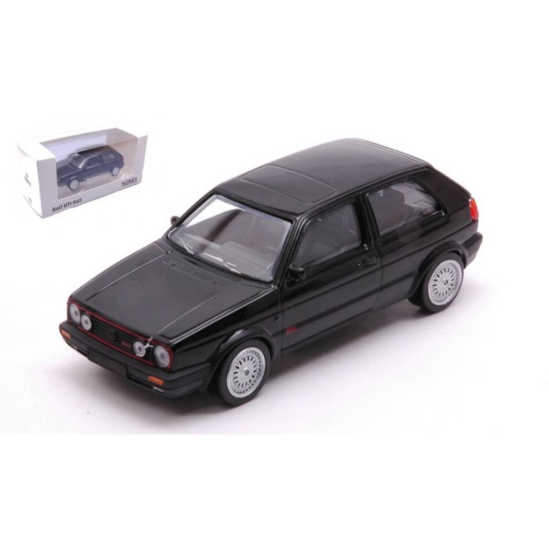 SCALE MODEL COMPATIBLE WITH VW GOLF GTI G60 1990 BLACK JET-CAR 1:43 NOREV NV840063