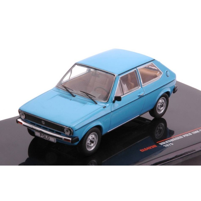 SCALE MODEL COMPATIBLE WITH VW POLO (MK I) 1975 BLUE 1:43 IXO MODEL CLC423N
