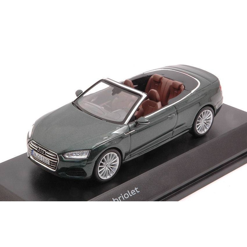 SCALE MODEL COMPATIBLE WITH AUDI A5 CONVERTIBLE GOTHLAND GREEN 1:43 VARIOUS MANUFACTURERS NV5011705333
