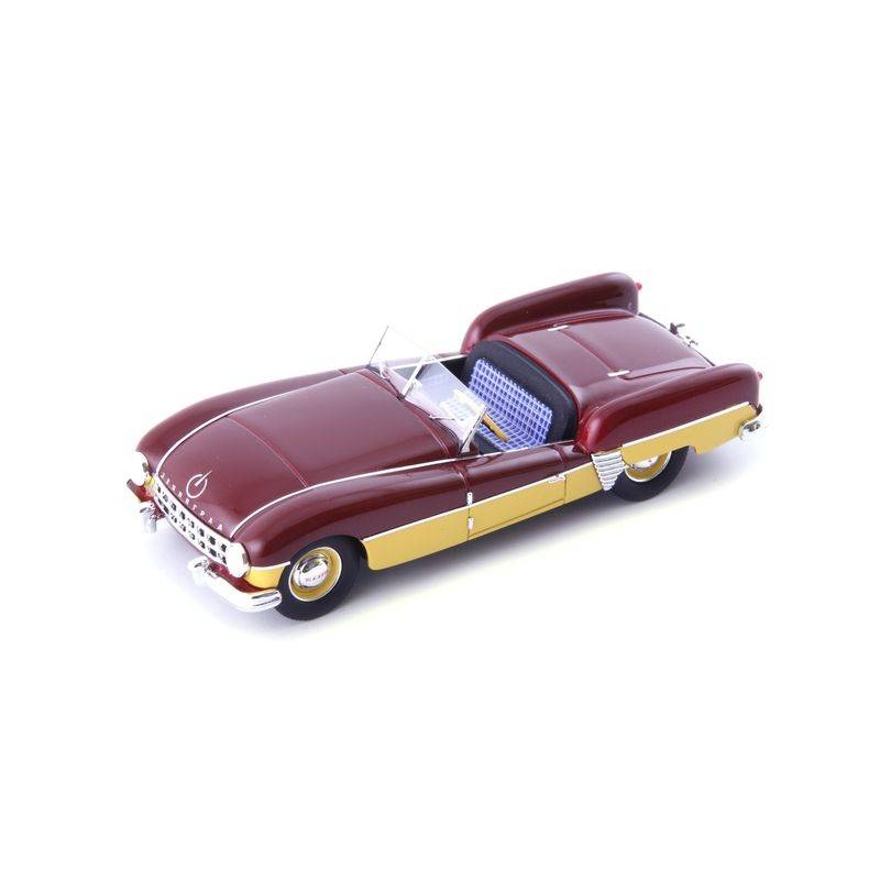 SCALE MODEL COMPATIBLE WITH BABICH LENINGRAD 1956 DARK RED/YELLOW 1:43 AUTOCULT ATC06050