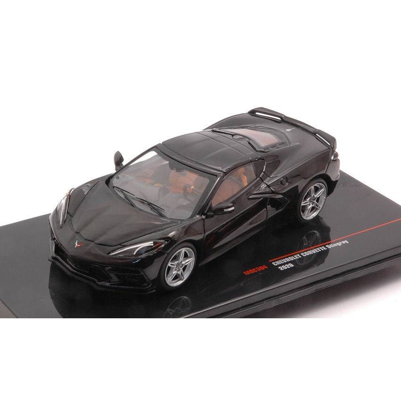 SCALE MODEL COMPATIBLE WITH CHEVROLET CORVETTE C8 2020 BLACK 1:43 IXO MODEL MOC304