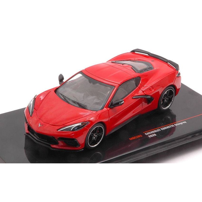SCALE MODEL COMPATIBLE WITH CHEVROLET CORVETTE C8 2020 RED 1:43 IXO MODEL MOC303