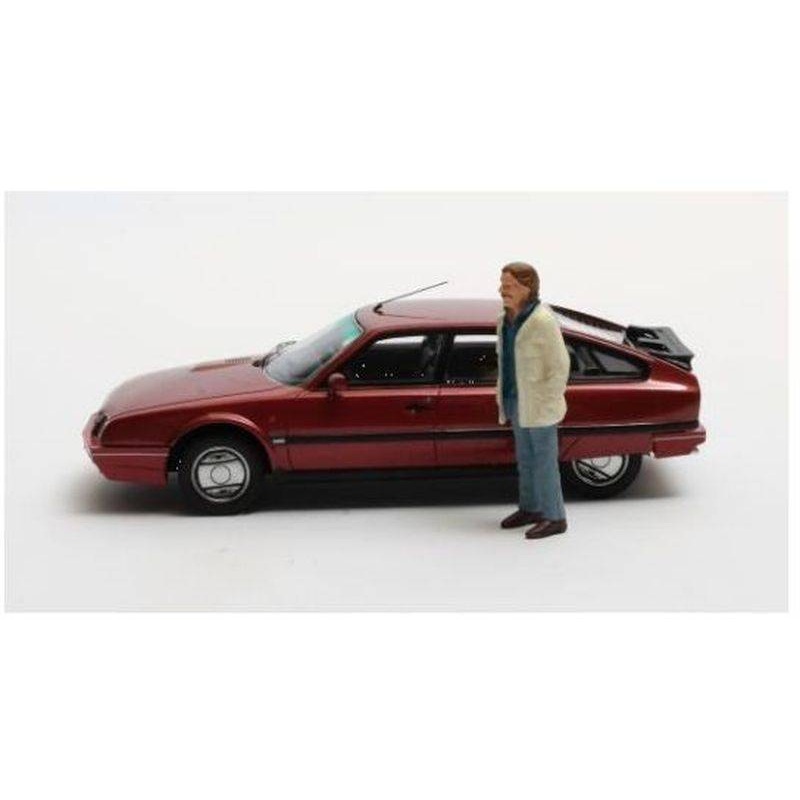 SCALE MODEL COMPATIBLE WITH CITROEN CX GTI TURBO II + FIG.TATORT-HORST SCHIMANSKI TV SERIES 1:43 MATRIX MX40304-112