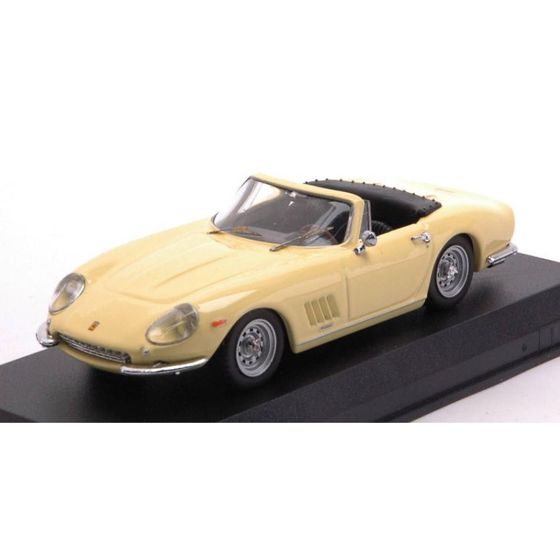 SCALE MODEL COMPATIBLE WITH FERRARI 275 GTB/4 SPYDER NART 1967 SOLAR YELLOW 1:43 BEST MODEL BT9824