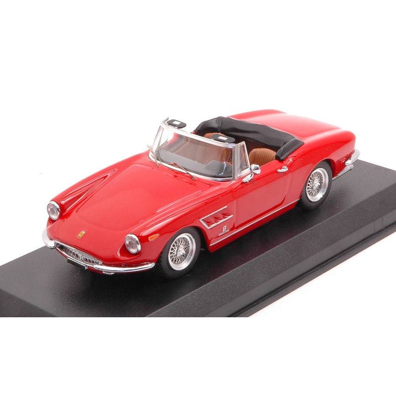 SCALE MODEL COMPATIBLE WITH FERRARI 330 GTS 1967 RED SPOKED WHEELS 1:43 BEST MODEL BT9812