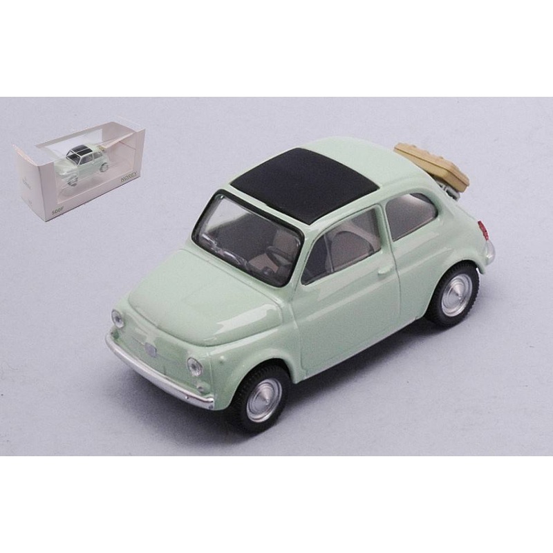 SCALE MODEL COMPATIBLE WITH FIAT 500 F 1965 LIGHT GREEN JET-CAR 1:43 NOREV NV771201