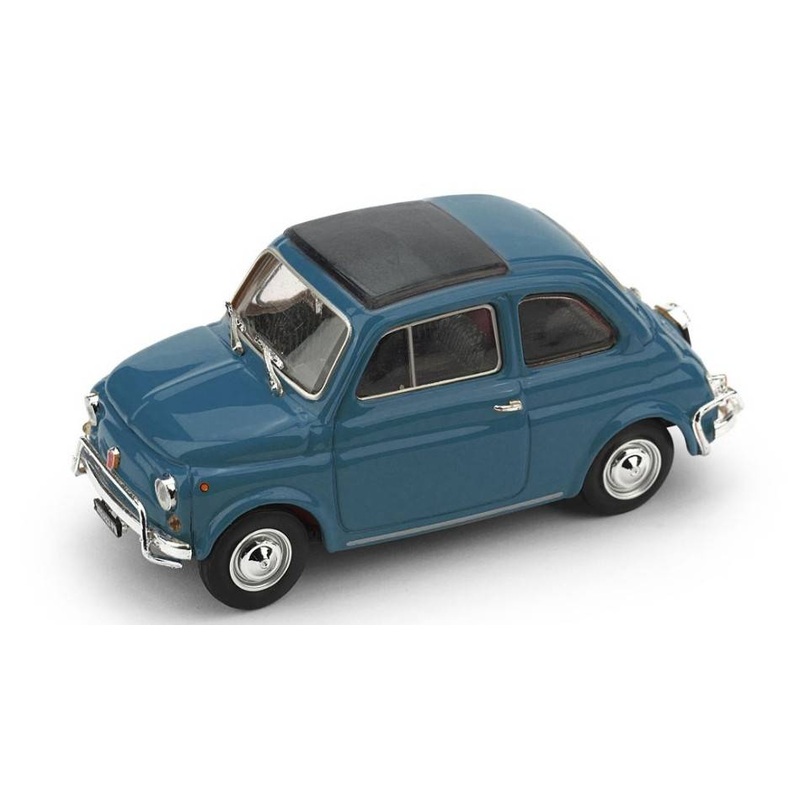 SCALE MODEL COMPATIBLE WITH FIAT 500 L 1968-72 CLOSED TURQUOISE BLUE 1:43 BRUMM BM0465-06