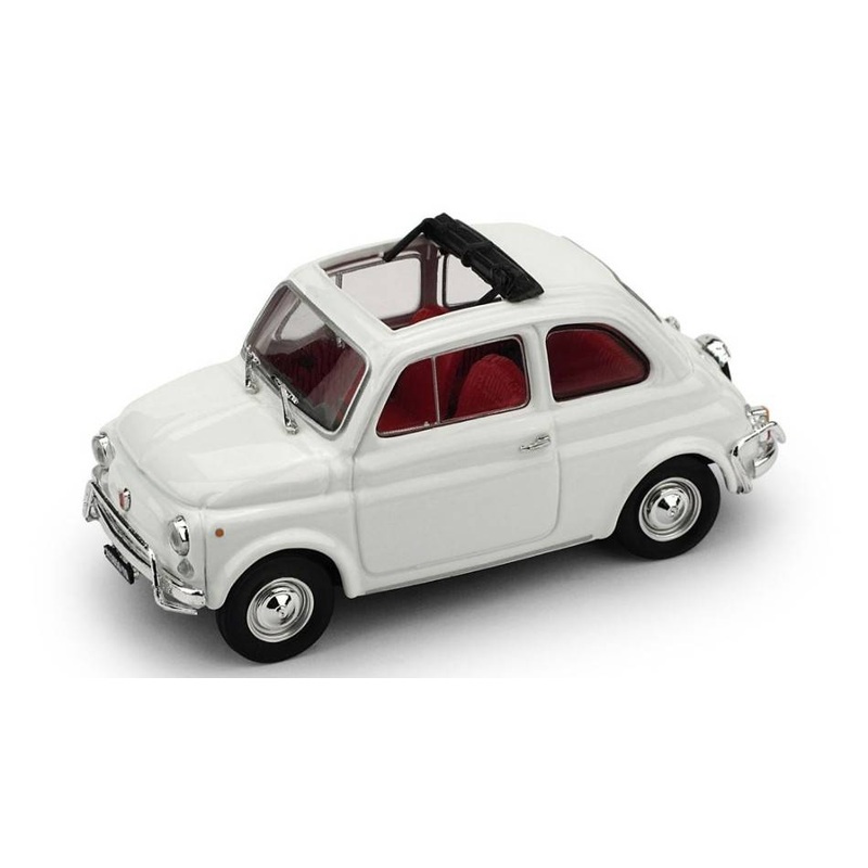 SCALE MODEL COMPATIBLE WITH FIAT 500 L 1968-72 OPEN WHITE AURORA 1:43 BRUMM BM0464-03