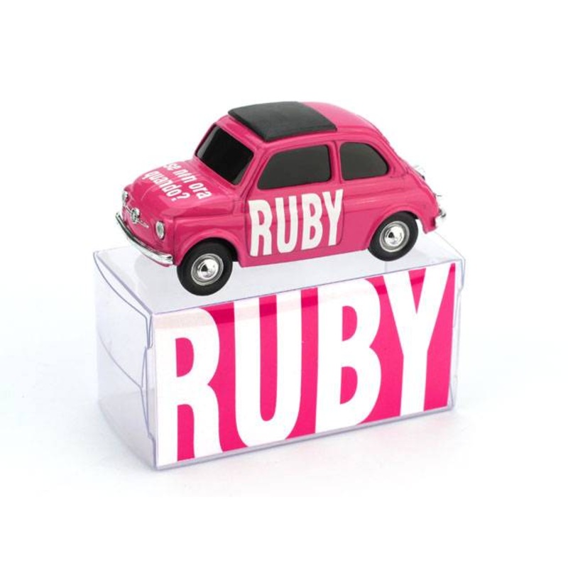 SCALE MODEL COMPATIBLE WITH FIAT 500 RUBY 1:43 BRUMM BMBR013 DIE CAST