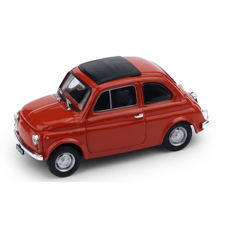 SCALE MODEL COMPATIBLE WITH FIAT 500R 1972-75 CLOSED CORAL RED 1:43 BRUMM BM0475-01