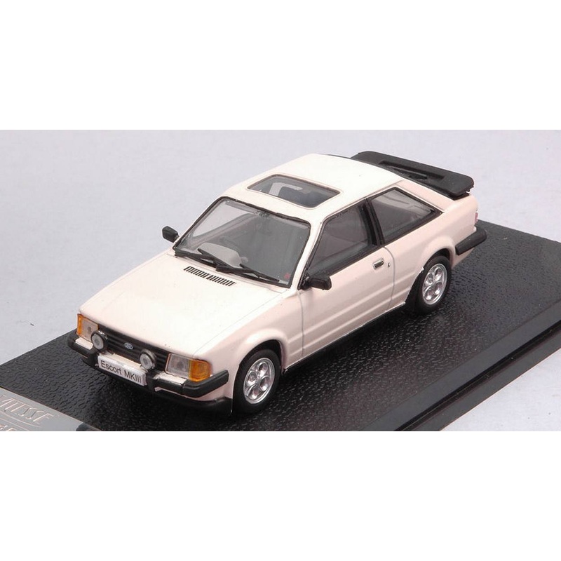 SCALE MODEL COMPATIBLE WITH FORD ESCORT MK III XR3i 1983 WHITE 1:43 TRIPLE 9 T9-43090