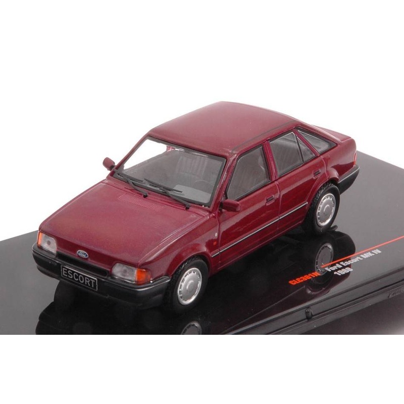 SCALE MODEL COMPATIBLE WITH FORD ESCORT MK IV 1988 MET.RED 1:43 IXO MODEL CLC381N