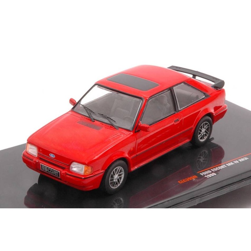 SCALE MODEL COMPATIBLE WITH FORD ESCORT MK IV XR3 1990 RED 1:43 IXO MODEL CLC395N