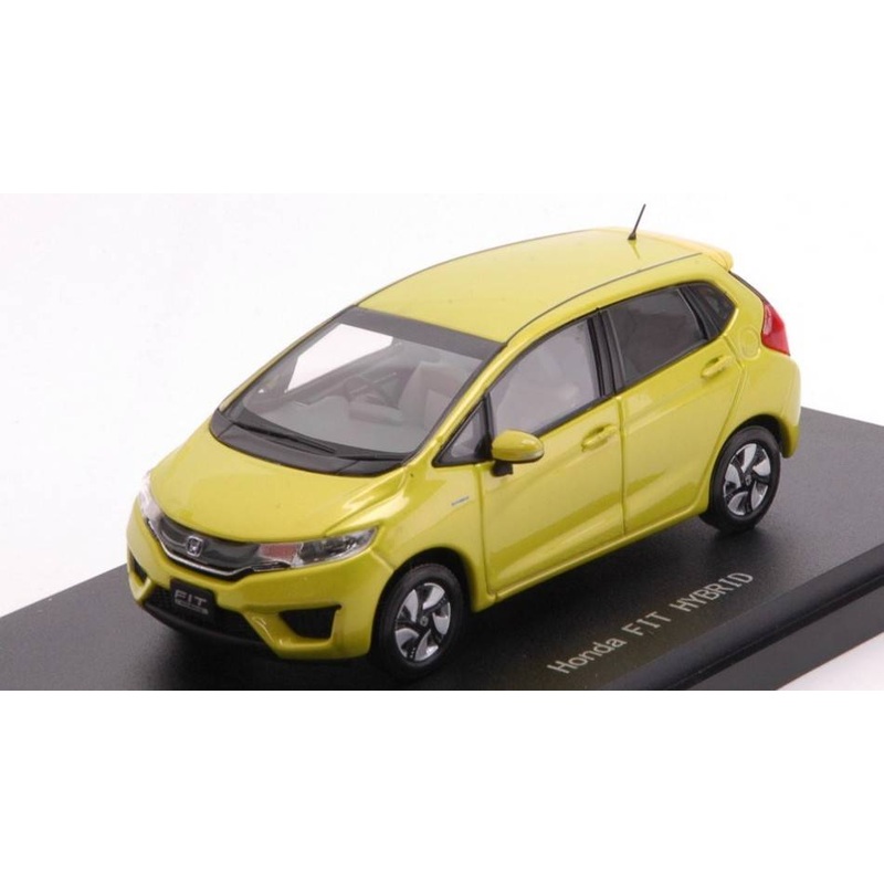 SCALE MODEL COMPATIBLE WITH HONDA FIT HYBRID ATTRACT YELLOW PEARL 1:43 EBBRO EB45141