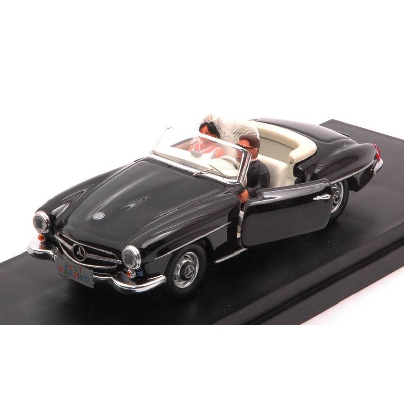 SCALE MODEL COMPATIBLE WITH MERCEDES 190 SL 1955 OGGI SPOSI/JUST MARRIED 1:43 RIO RI4656P