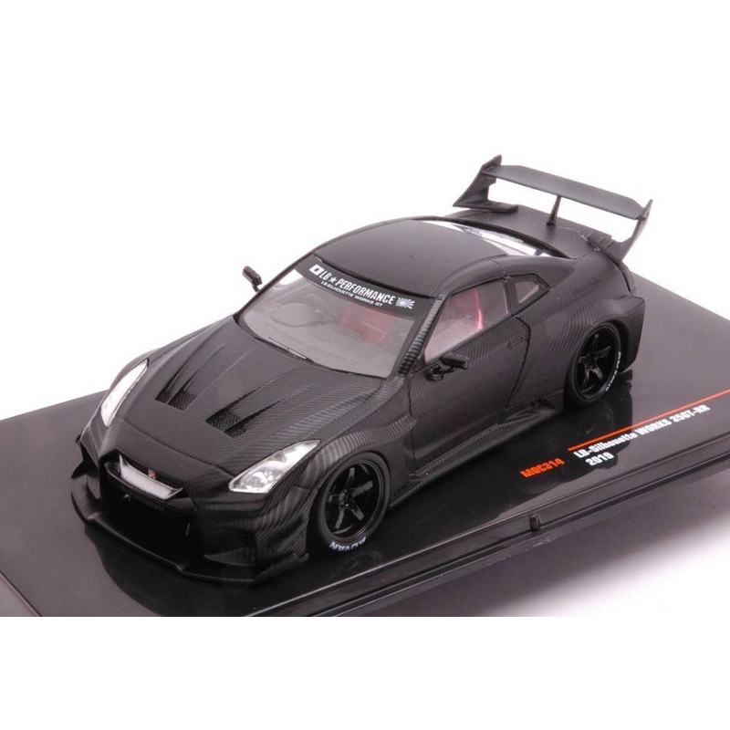 SCALE MODEL COMPATIBLE WITH NISSAN 35GT-RR LB-SILHOUETTE WORKS GT 2019 BLACK 1:43 IXO MODEL MOC314