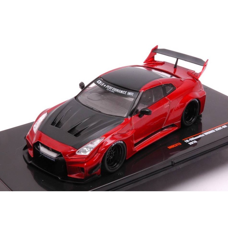 SCALE MODEL COMPATIBLE WITH NISSAN 35GT-RR LB-SILHOUETTE WORKS GT 2019 MET.RED 1:43 IXO MODEL MOC313