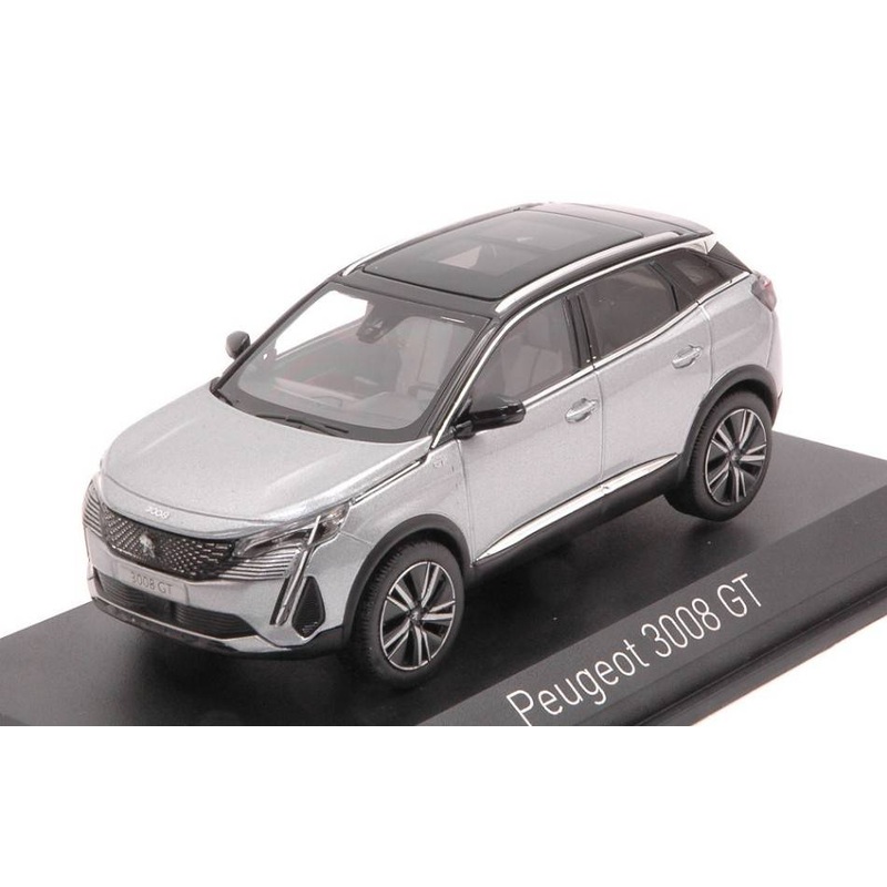 SCALE MODEL COMPATIBLE WITH PEUGEOT 3008 GT 2021 ARTENSE GRAY 1:43 NOREV NV473918