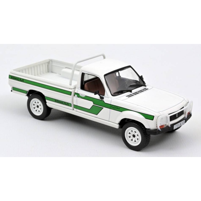 SCALE MODEL COMPATIBLE WITH PEUGEOT 504 PICK UP 4x4 DANGEL 1985 WHITE 1:43 NOREV NV475458