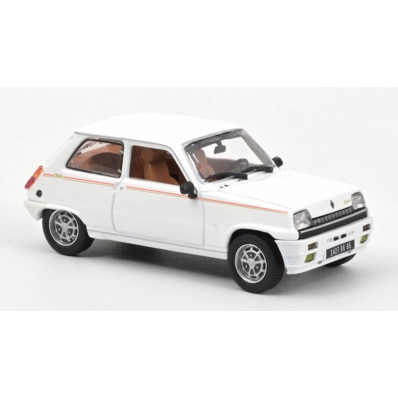SCALE MODEL COMPATIBLE WITH RENAULT 5 LAUREATE TURBO 1985 WHITE REPROD.1:43 NOREV NV510513